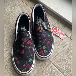 Vans Pressed Floral Slip-On Skate Shoes Size 7 Women’s VN000XG88N8